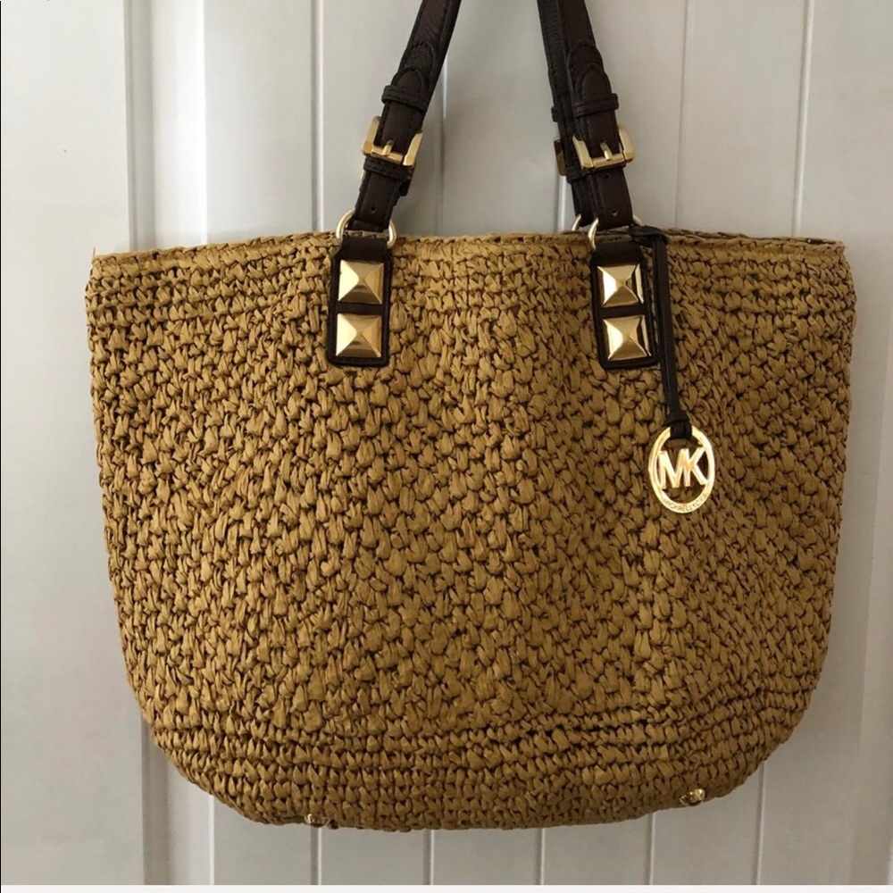 Michael Kors Santorini Straw Tote